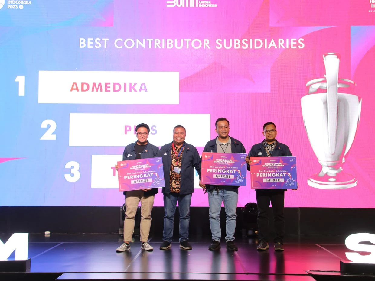 AdMedika Raih Juara 1 Best Contributor Subsidiaries