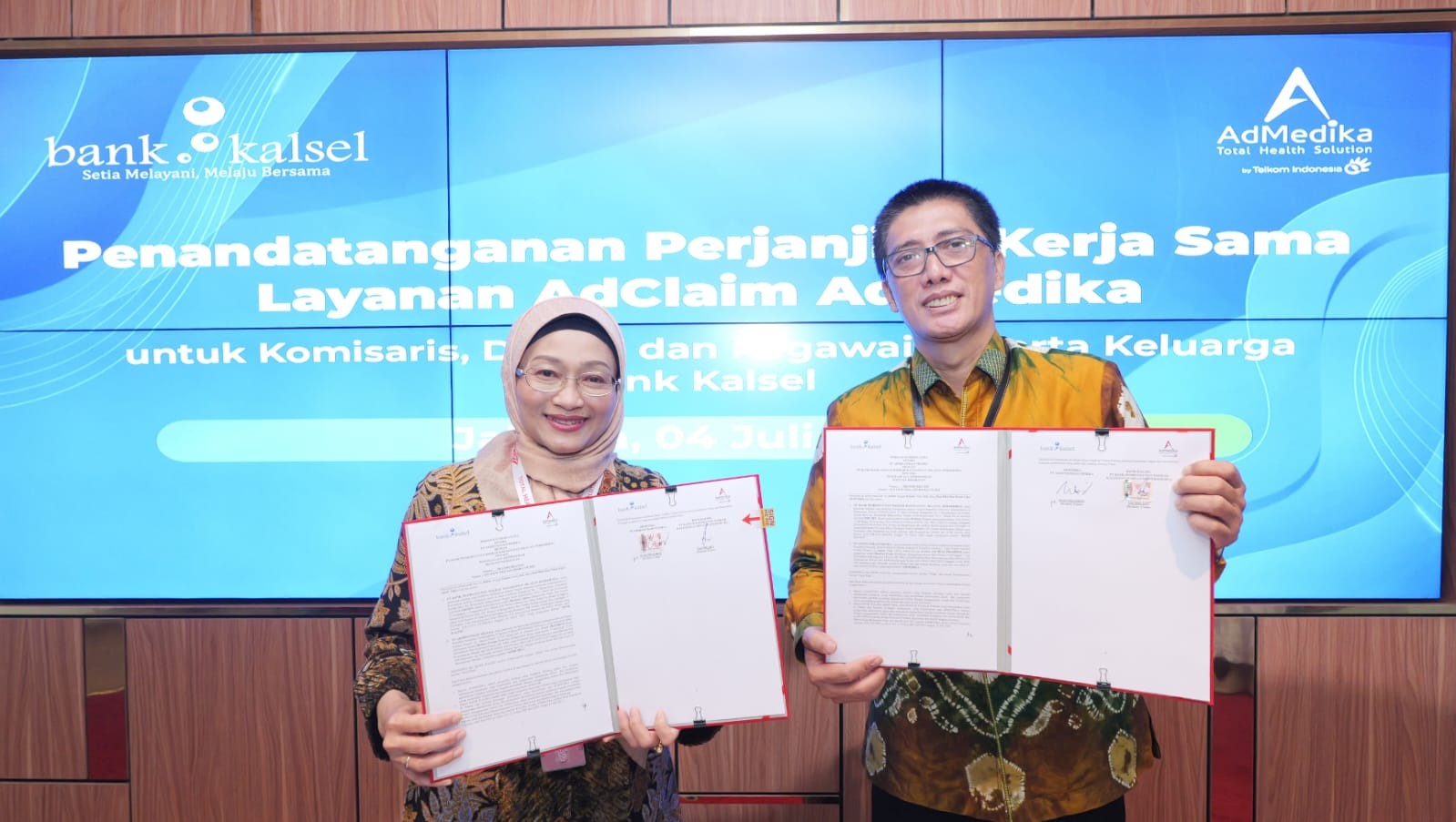 BPD Kalsel Percayakan Layanan ASO Indemnity dan Optimalisasi BPJS Kesehatan kepada AdMedika melalui Layanan AdClaim