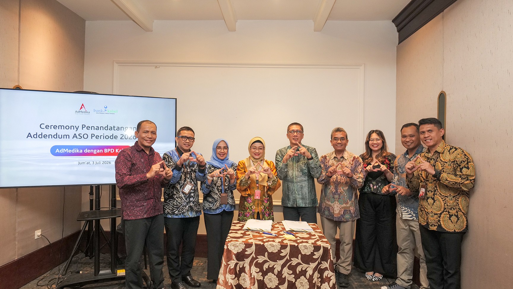 BPD Kalsel Kembali Percayakan Layanan Kesehatan Pegawai kepada AdMedika