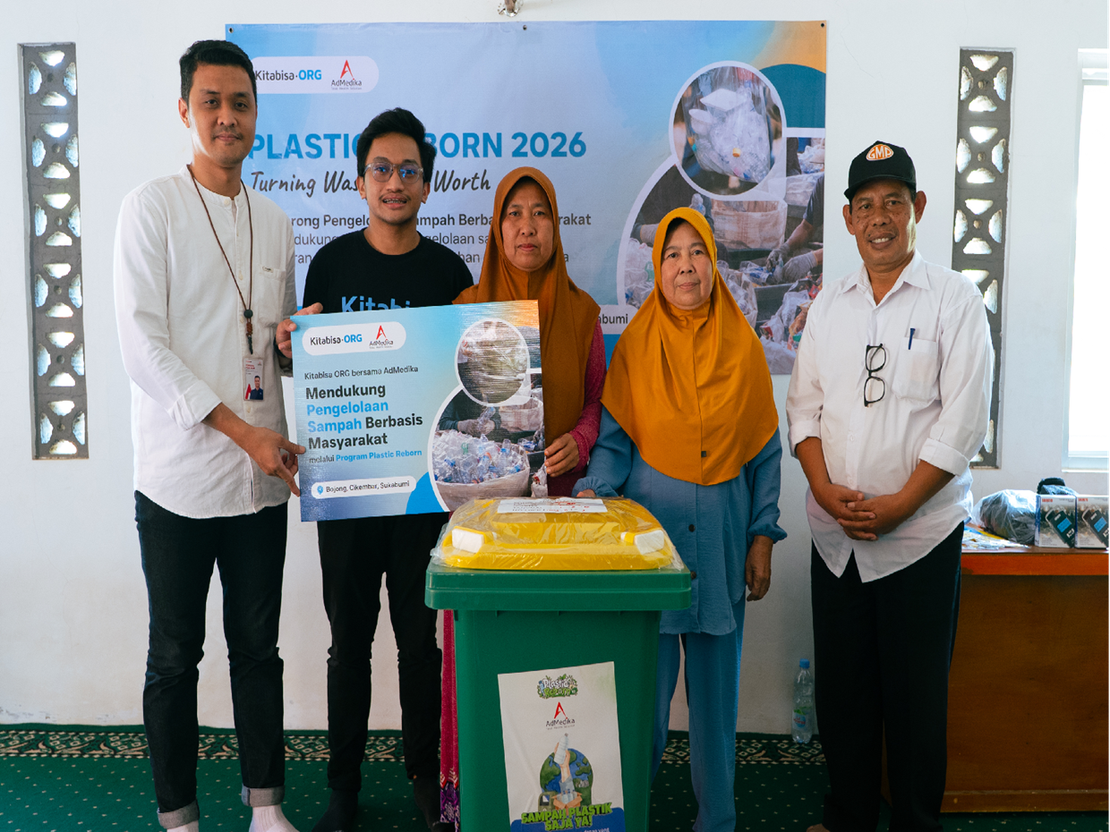 Wujudkan Dampak Berkelanjutan, AdMedika dan Kitabisa.ORG Dorong Pengelolaan Sampah Berbasis Masyarakat