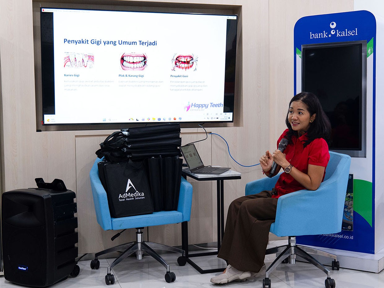AdMedika dan Happy Teeth Kolaborasi Edukasi Kesehatan Gigi di Bank Kalsel