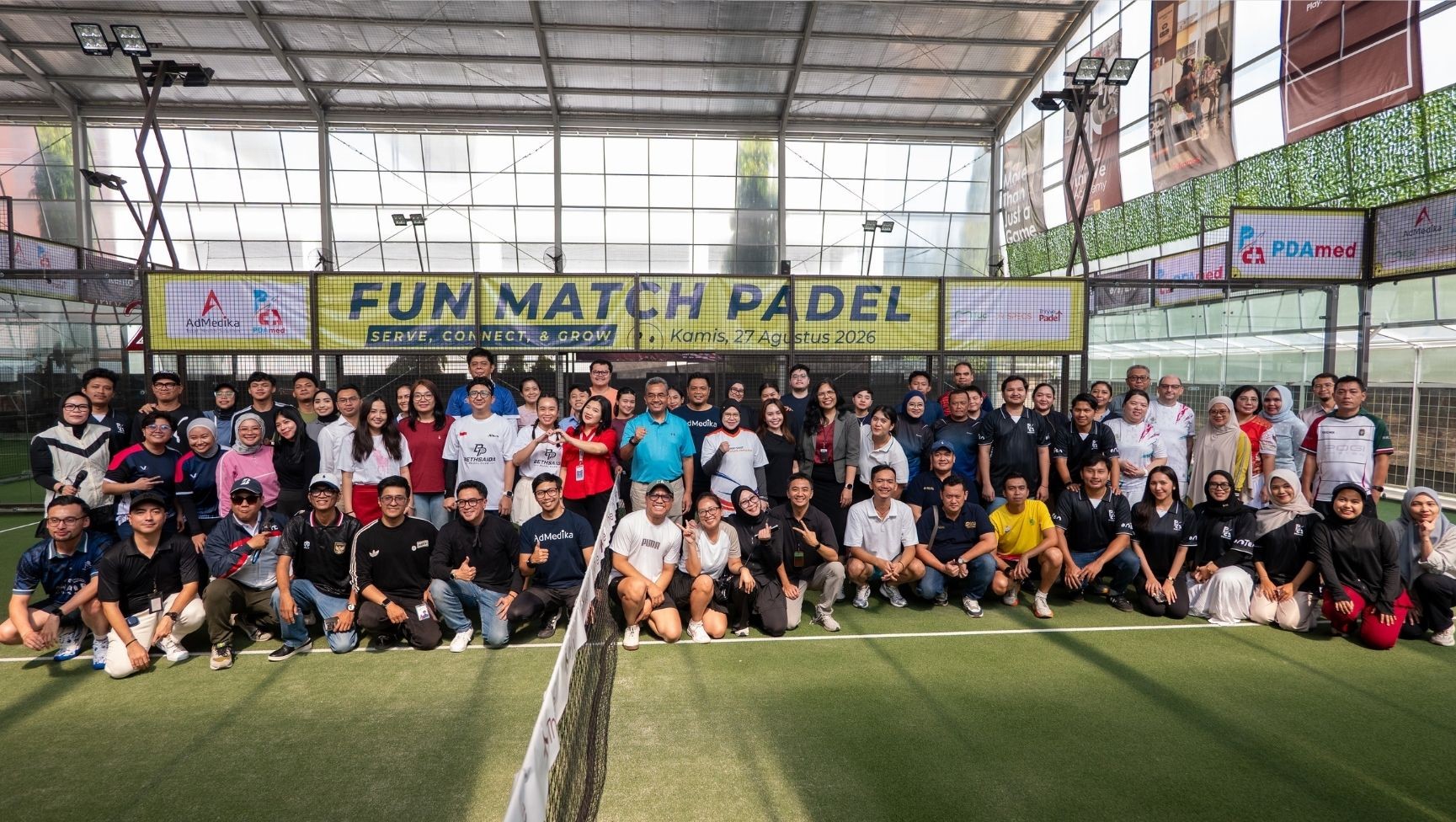 AdMedika Gelar Fun Match Padel Bersama Mitra Provider
