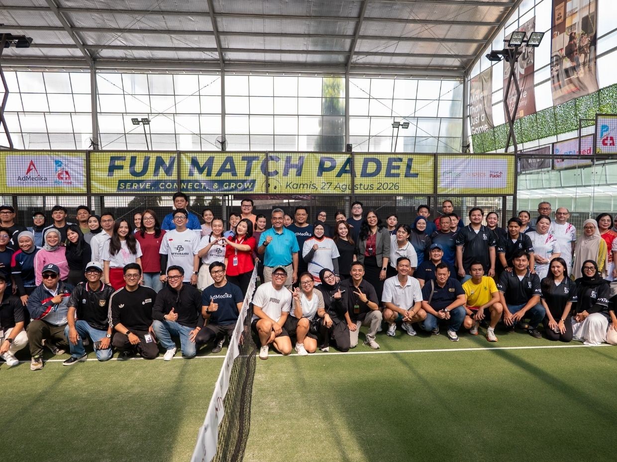 AdMedika Gelar Fun Match Padel Bersama Mitra Provider